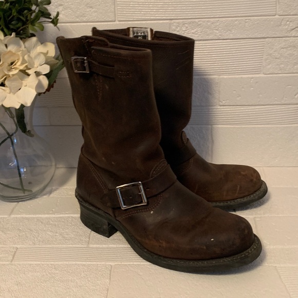 Frye Shoes - Frye Chocolate Leather  Boots